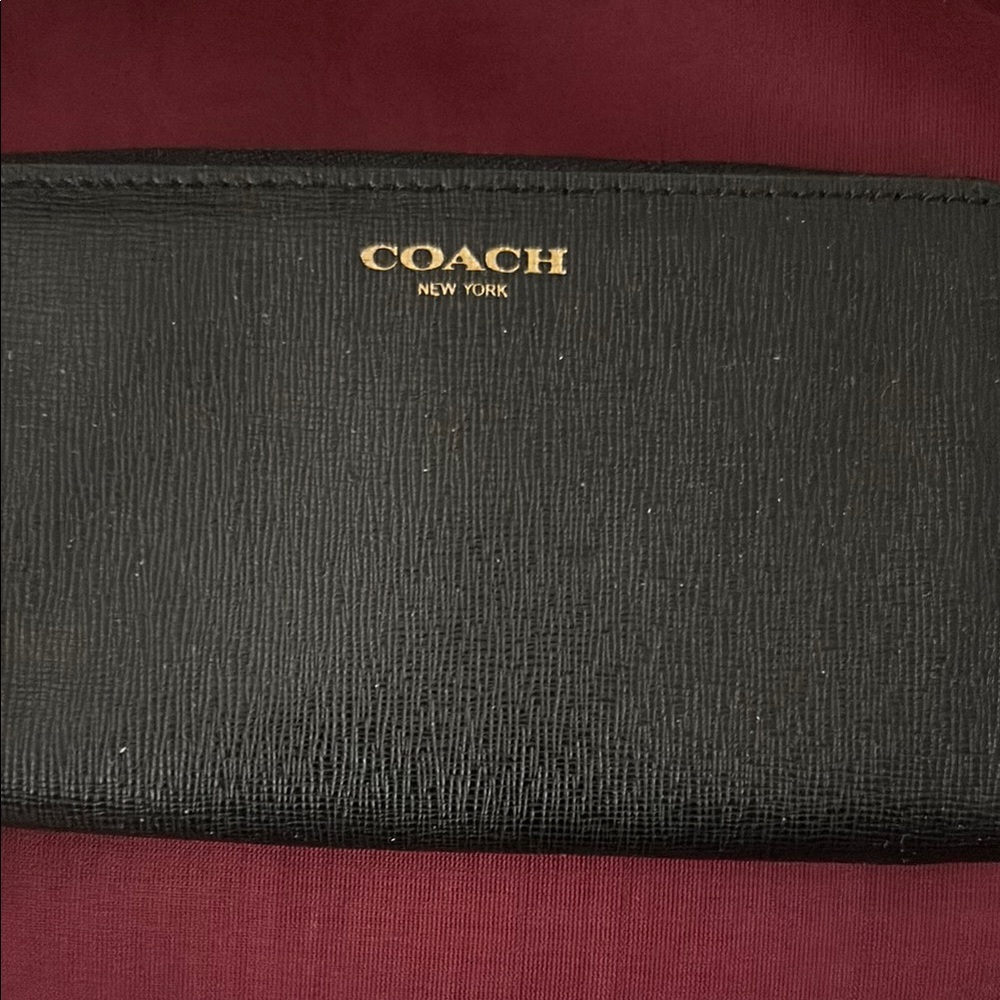 Coach Black Leather Wallet
